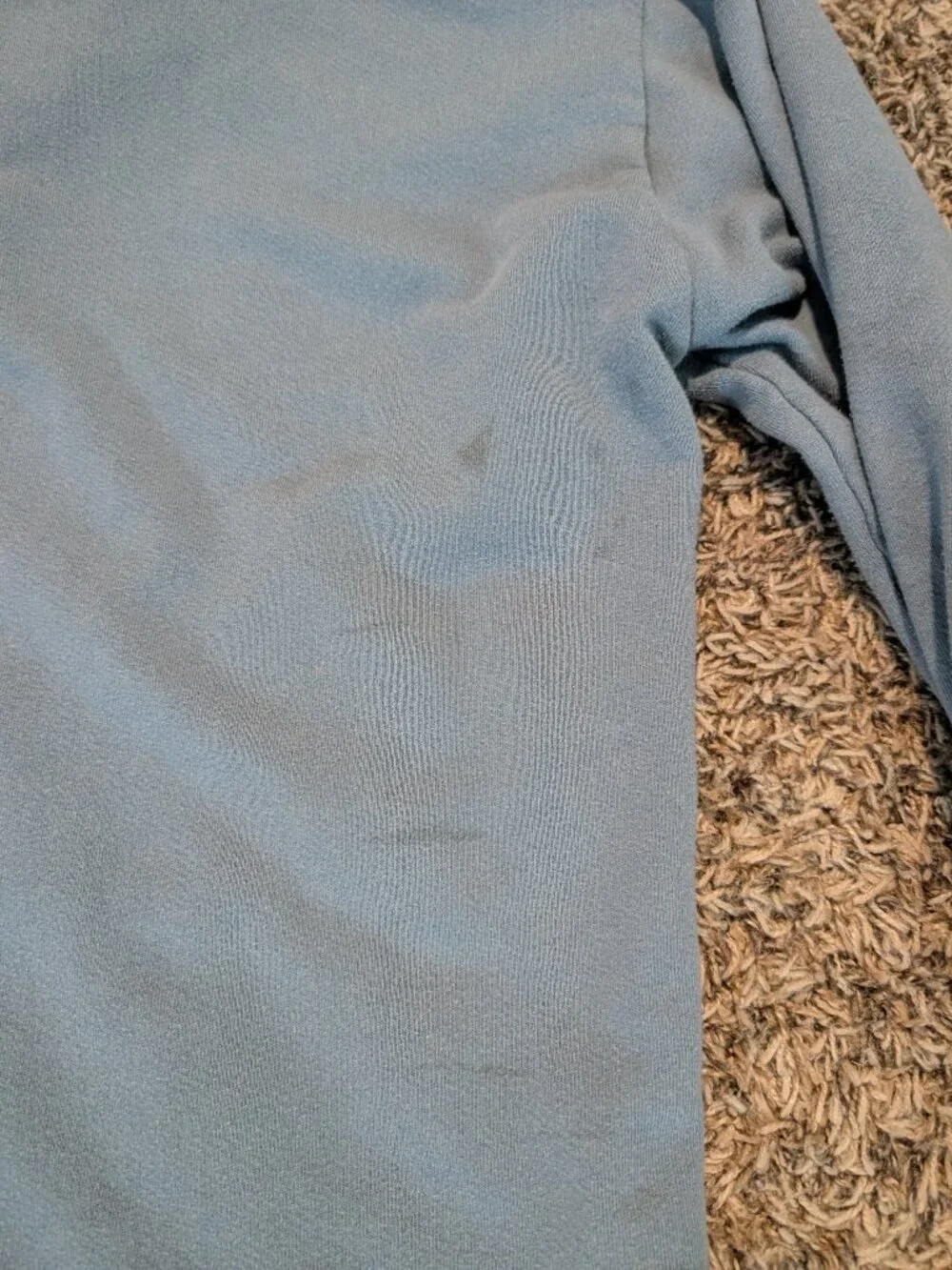 Marine Layer Men's Henley Style Terry Cloth Lined Hoodie - Medium - Blue